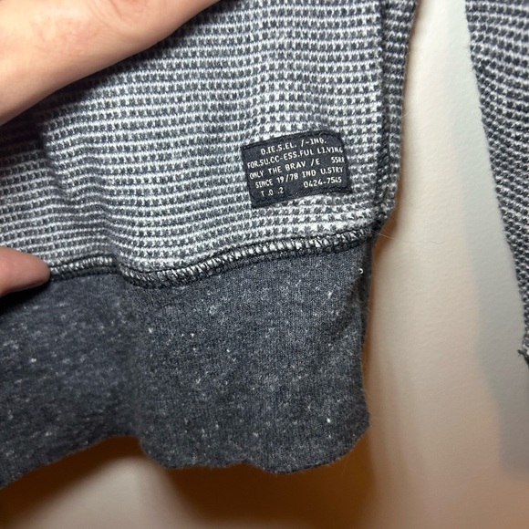 Diesel patched stonewashed thermal longsleeve - Picture 3 of 10